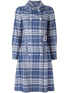 Courrèges Pre-Owned плащ в клетку