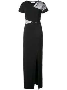 Kimora Lee Simmons кружевное длинное платье с запахом