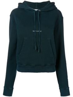 Saint Laurent толстовка с капюшоном и логотипом