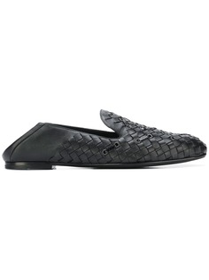 Bottega Veneta лоферы плетеного дизайна