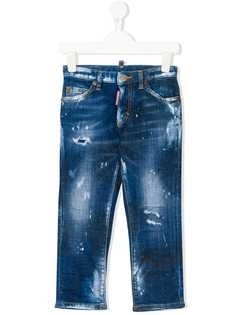Dsquared2 Kids джинсы с эффектом потертости