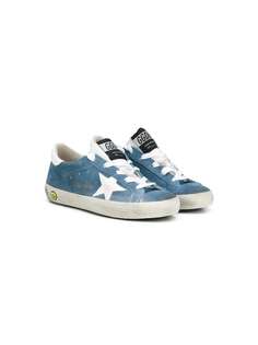 Golden Goose Kids кроссовки на шнуровке с нашивкой звезды