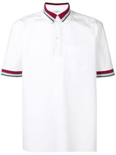 Valentino рубашка-поло с отделкой в полоску