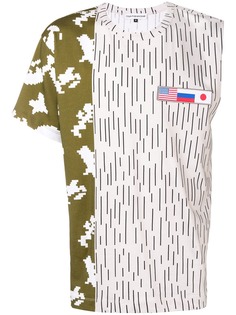 Gosha Rubchinskiy футболка с асимметричными рукавами