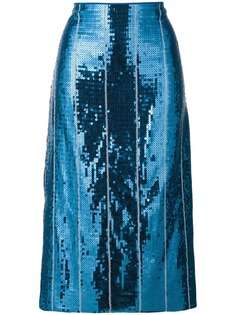 Victoria Victoria Beckham юбка с отделкой пайетками