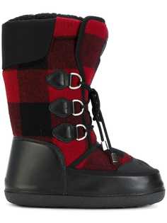 Dsquared2 сапоги-снегоходы в клетку