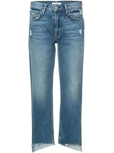 Grlfrnd укороченные джинсы с необработанными краями
