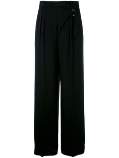 T By Alexander Wang брюки-палаццо с эффектом запаха