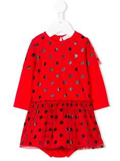 Stella McCartney Kids нарядное платье в горох