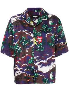 Dsquared2 рубашка с рисунком в гавайском стиле