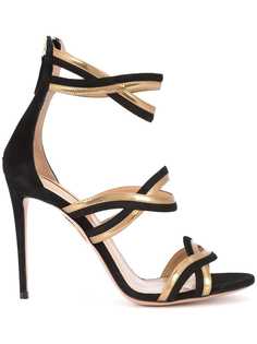 Aquazzura туфли с открытым носком с ремешками Moon Ray