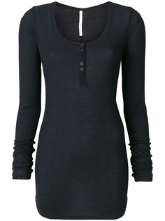 Isabel Benenato удлиненный топ с застежкой на пуговицы спереди