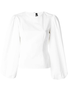 Calvin Klein 205W39nyc приталенный топ с пышными рукавами