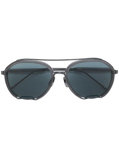 Thom Browne Eyewear солнцезащитные очки с оправой "авиатор"