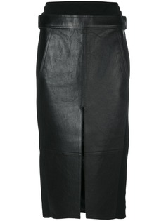 Alexander Wang юбка из кожи ягненка