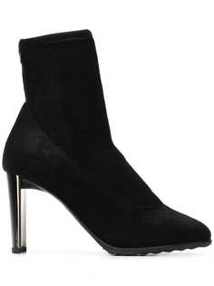 Giuseppe Zanotti ботильоны с носочной вставкой на наборном каблуке