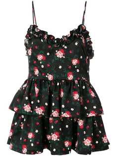 Vivetta топ с цветочным принтом