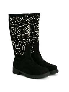 Ermanno Scervino Junior сапоги с отделкой