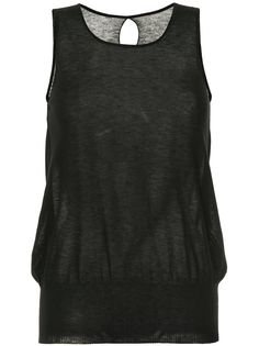 Uma Wang топ с вырезом капелькой