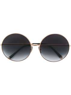 Dolce & Gabbana Eyewear солнцезащитные очки в круглой оправе на зажиме