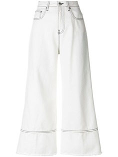 MSGM укороченные расклешенные джинсы