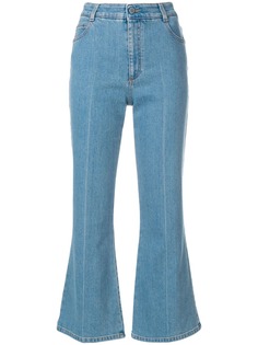 Stella McCartney укороченные расклешенные джинсы
