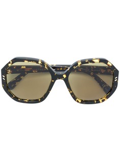 Stella McCartney Eyewear солнцезащитные очки с эффектом черепашьего панциря