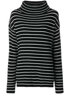 The Gigi джемпер с отворотом в полоску