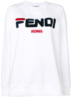 Fendi толстовка с вышивкой логотипа