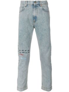 Gucci укороченные джинсы Coco Capitan