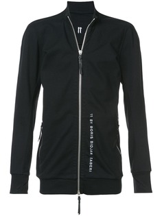 11 By Boris Bidjan Saberi худи на молнии с логотипом бренда