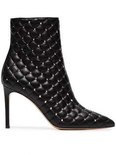 Valentino стеганые ботильоны Rockstud 90