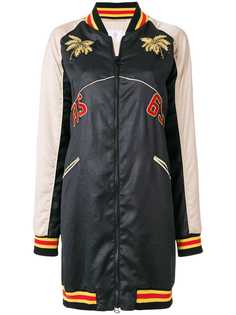 As65 пальто колор-блок на молнии