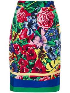 Versus Pre-Owned юбка с цветочным принтом