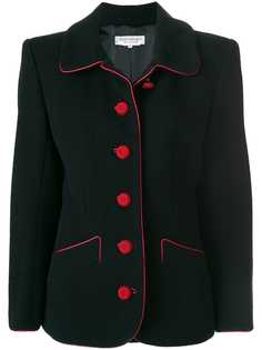 Yves Saint Laurent Pre-Owned пиджак с контрастной окантовкой