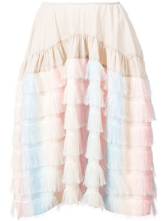 Jourden юбка с бахромой