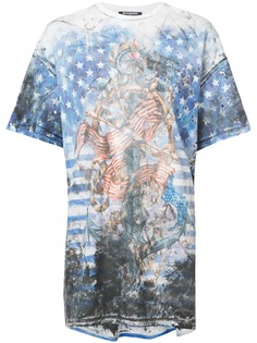 Balmain футболка с рисунком U.S.A.