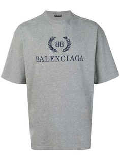 Balenciaga футболка с логотипом BB