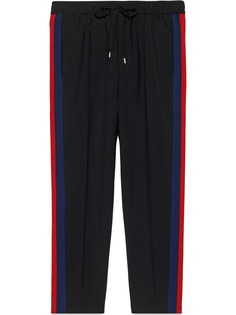 Gucci укороченные брюки с полосками