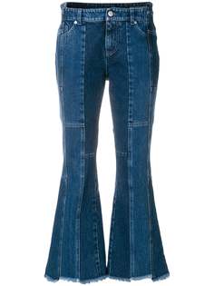 Alexander McQueen асимметричные укороченные джинсы
