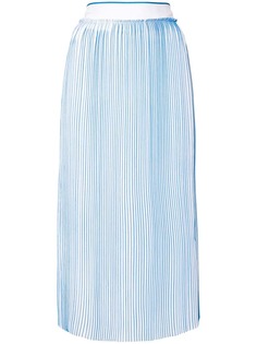 Victoria Victoria Beckham юбка длины миди с рифленой отделкой