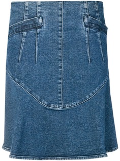 Chanel Pre-Owned джинсовая юбка А-образного силуэта