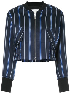 3.1 Phillip Lim куртка-бомбер на молнии в полоску