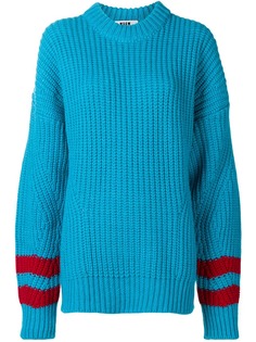 MSGM джемпер с контрастными полосками