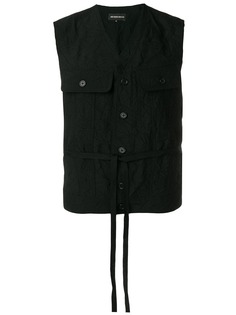 Ann Demeulemeester жилет с мятым эффектом