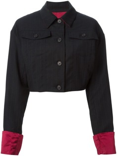 Dolce & Gabbana Pre-Owned укороченная куртка в тонкую полоску