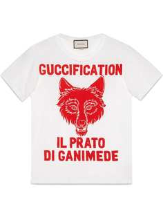 Gucci футболка с принтом Il Prato di Ganimede Guccification