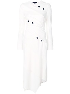 Proenza Schouler асимметричное платье миди Spiral
