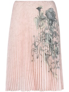 Prada плиссированная юбка с принтом