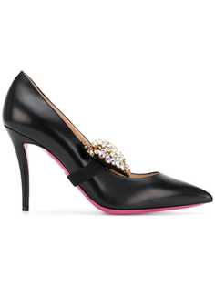 Gucci декорированные туфли-лодочки